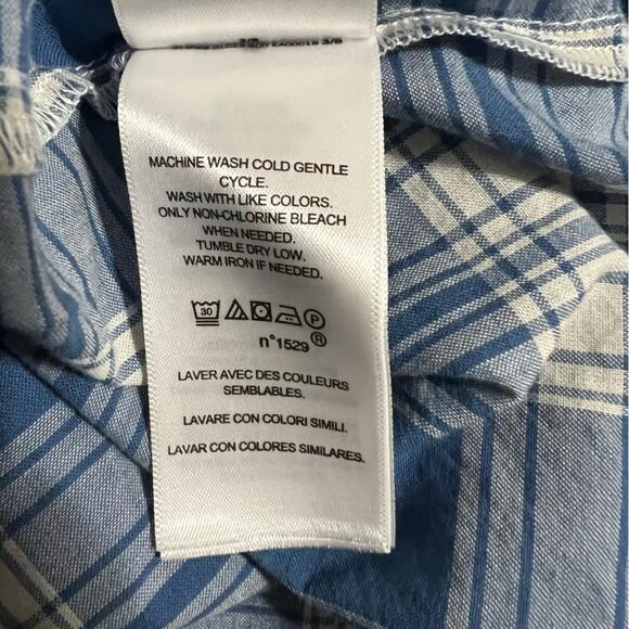 Ralph Lauren Plaid Tiered Cotton Halter Maxi Dress Size 10 - Picture 14 of 16